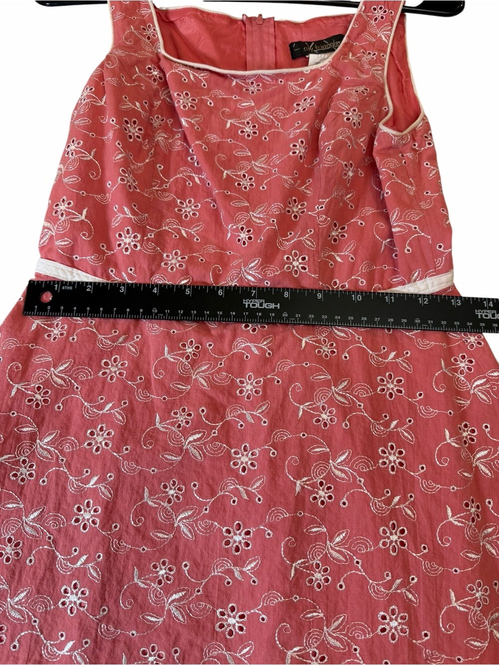 City Triangles Coral Embroidered A-Line Sundress - Picture 3 of 5